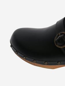 Isabel Marant Black Thalie leather clogs - size EU 38