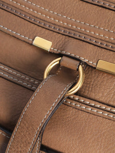 Chloe Brown Marcie leather top handle bag