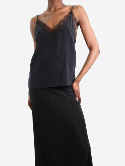 Black lace-trimmed camisole - size XS Tops Anine Bing 