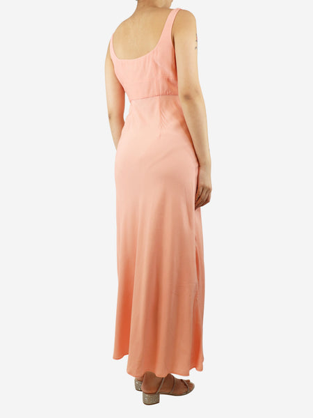 Light pink midi slip dress - size UK 10 alternate image