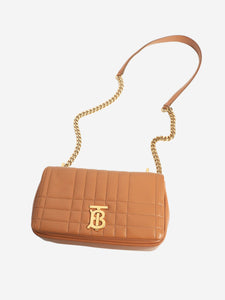 Burberry Tan small quilted Lola Bag