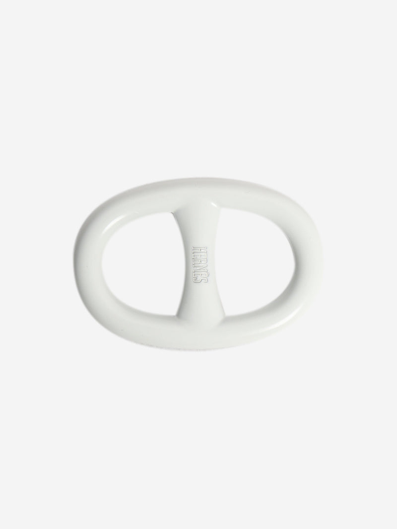 White Chaine d'Ancre scarf 90 ring Rings Hermes 