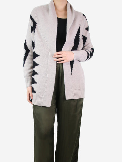 Grey aztec cardigan - size XS Knitwear 360 Cashmere 
