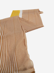 Missoni Yellow, white and ginger scarf