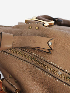 Chloe Brown Marcie leather top handle bag