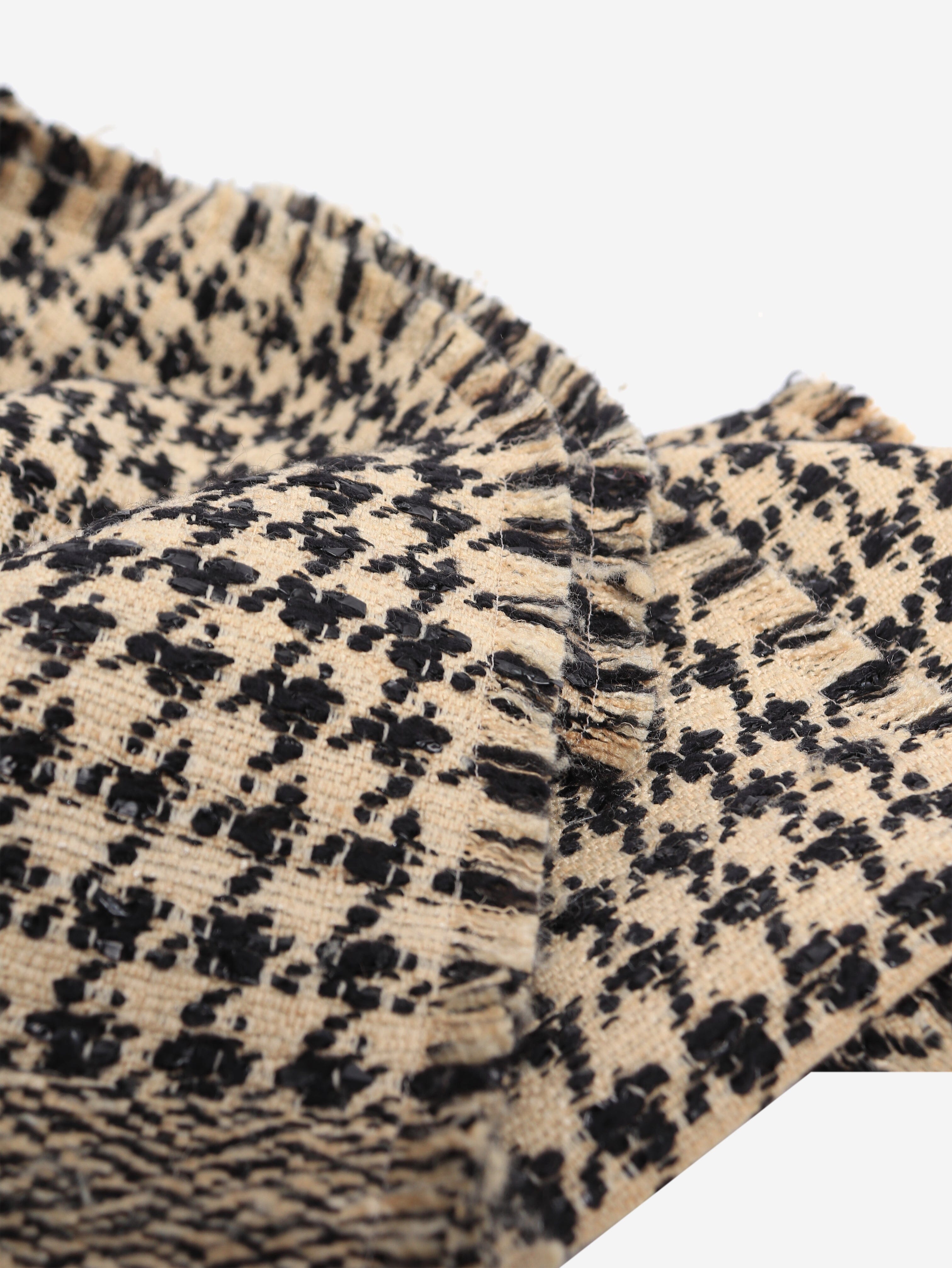 Black and beige houndstooth scarf Scarves Dior 