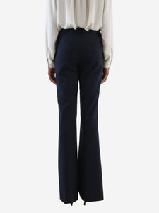 Theory Navy flared tailored trousers - Size US 2