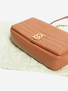 Burberry Tan small quilted Lola Bag