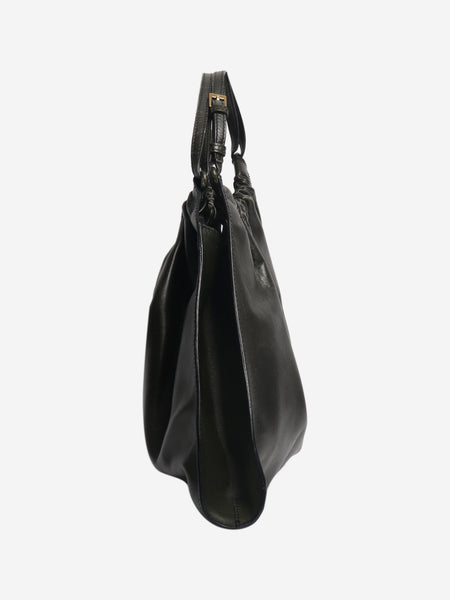 Khaki leather top handle bag alternate image