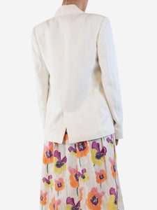 Bonpoint White single-breasted jacket - size UK 8