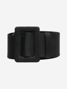 Saint Laurent Black waist cinching satin belt