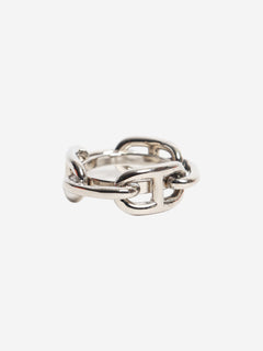 Silver Regate scarf 90 ring Rings Hermes 