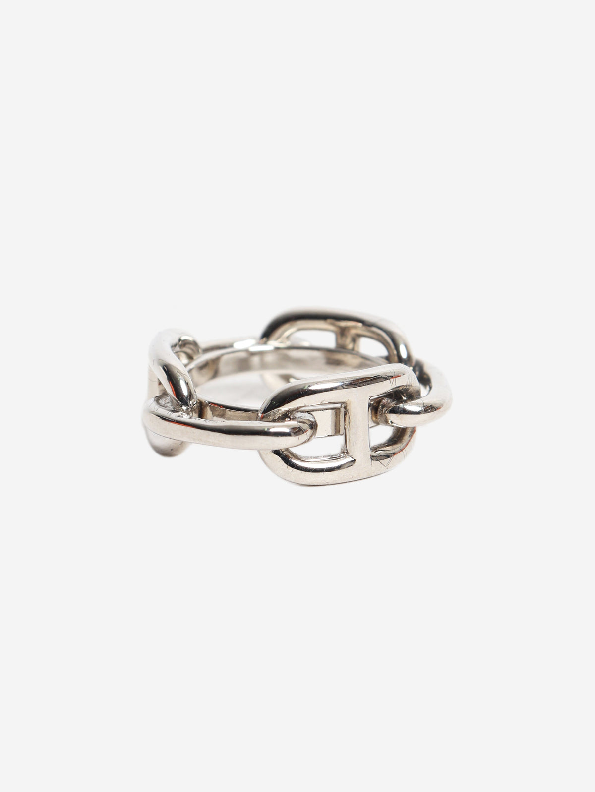 Silver Regate scarf 90 ring Rings Hermes 