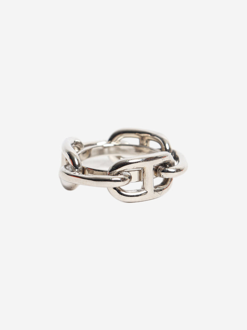 Silver Regate scarf 90 ring Rings Hermes 