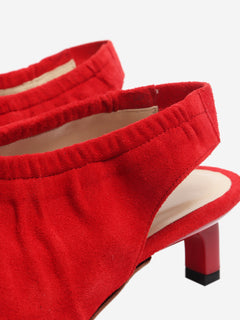 Red suede slingback pumps - size EU 37 Heels Rejina Pyo 