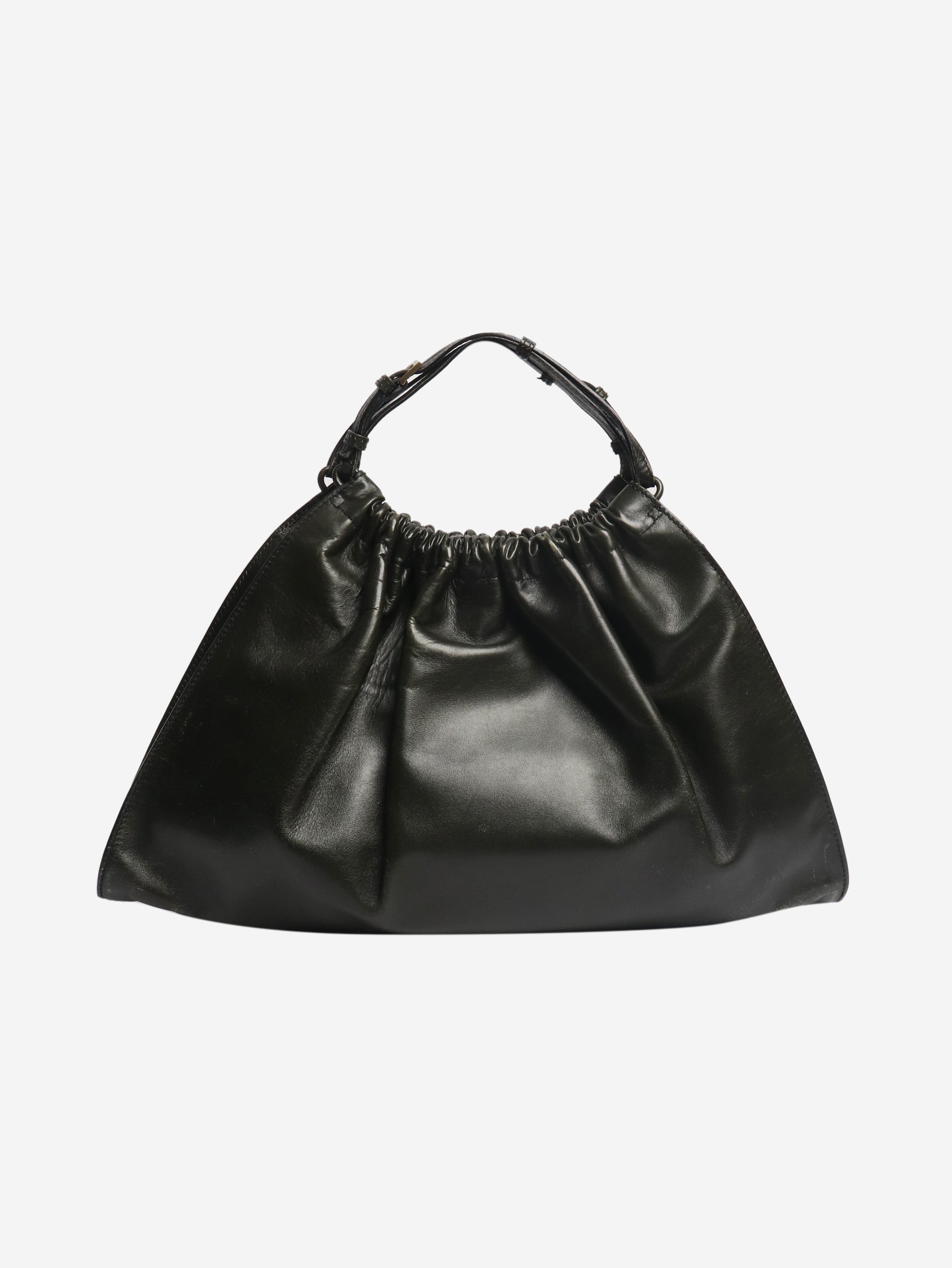 Khaki leather top handle bag Top Handle Bags Gucci 