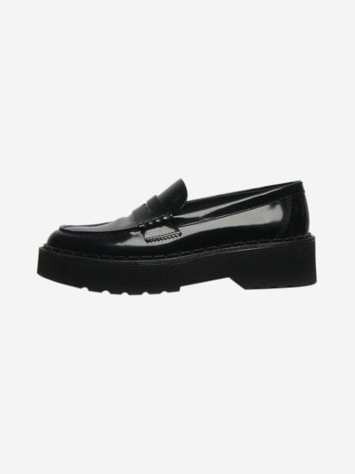 Black patent chunky loafers - size EU 37.5 Flat Shoes Tod's 