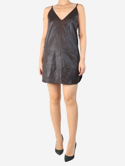 Leather mini dress - size UK 8 Dresses Arma 