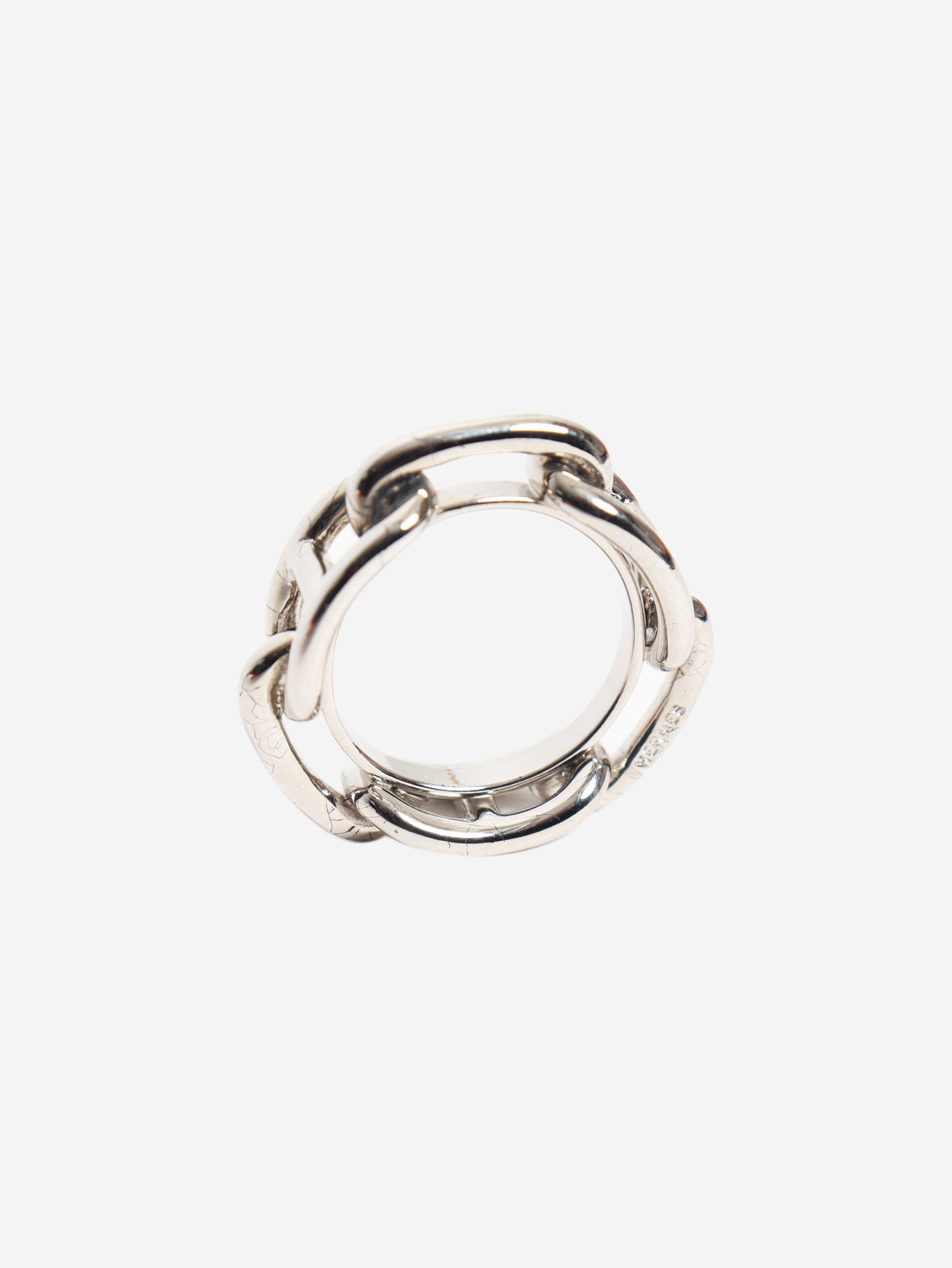 Silver Regate scarf 90 ring Rings Hermes 