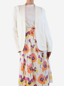 Bonpoint White single-breasted jacket - size UK 8
