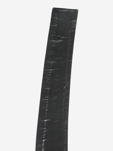 Saint Laurent Black waist cinching satin belt