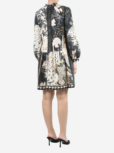 Etro Etro Neutral floral long sleeve dress - size UK 12