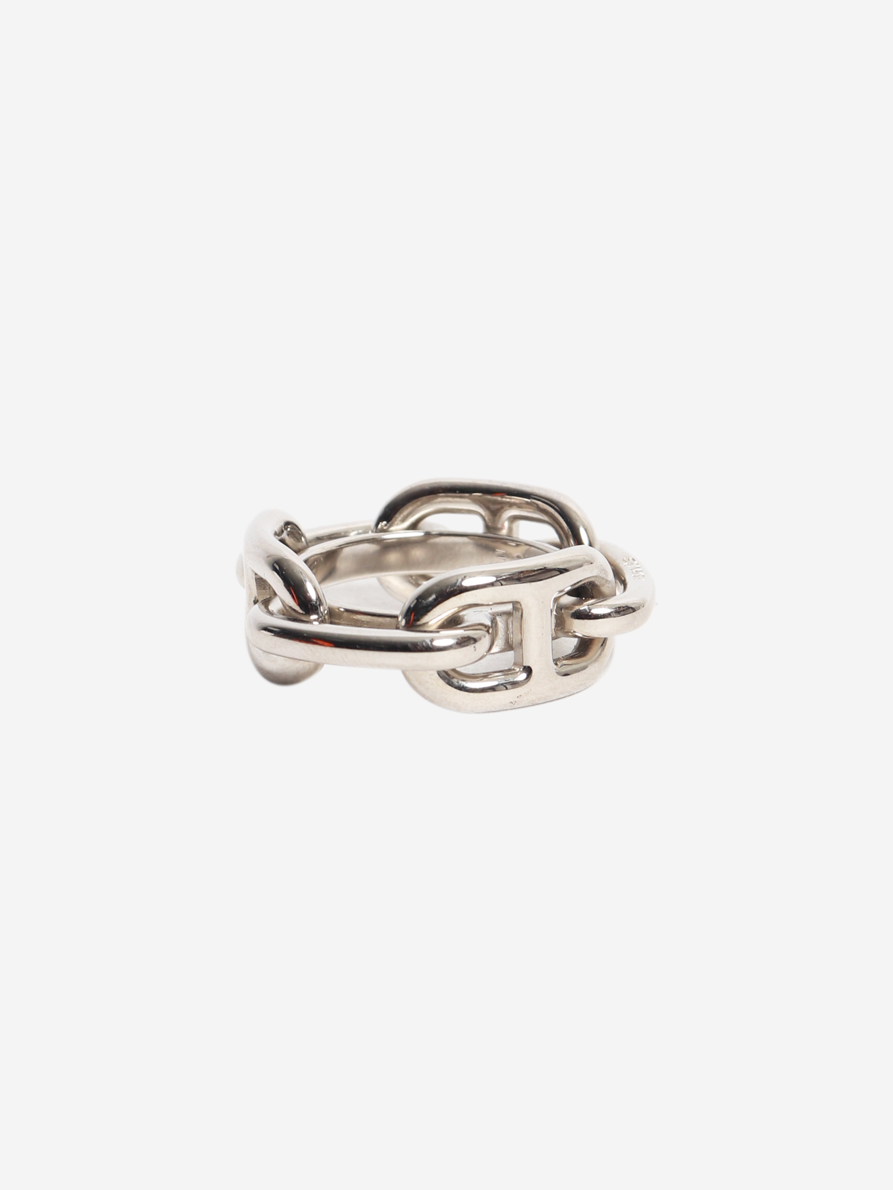 Silver Regate scarf 90 ring