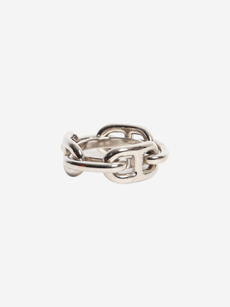 Silver Regate scarf 90 ring