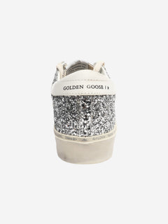 Silver Hi-Star glitter trainers - size EU 38