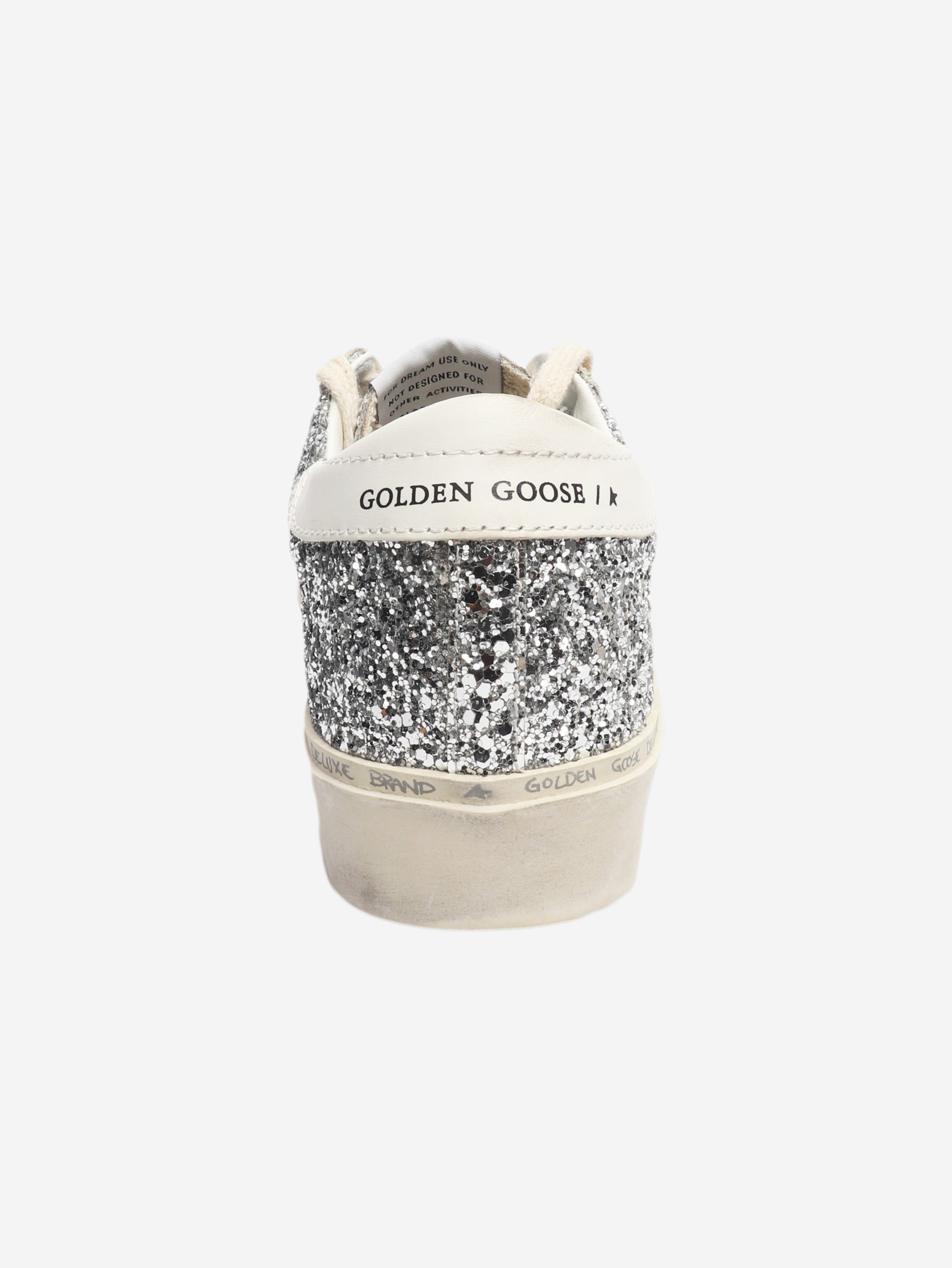 Silver Hi-Star glitter trainers - size EU 38