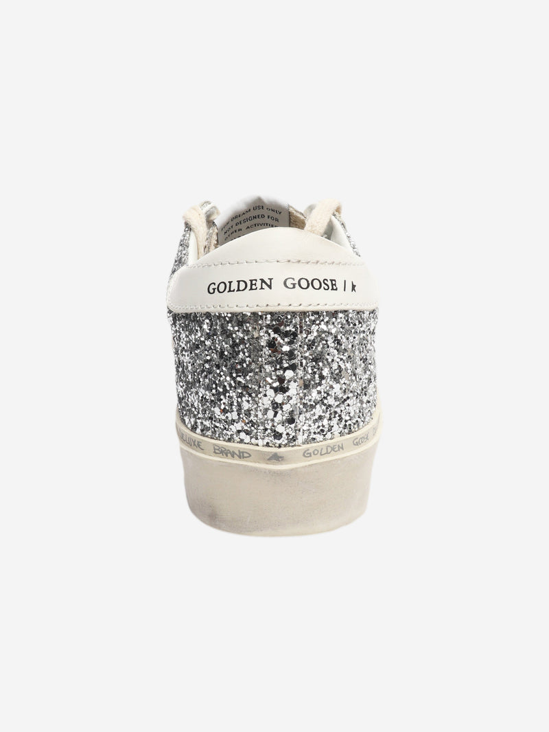 Silver Hi-Star glitter trainers - size EU 38