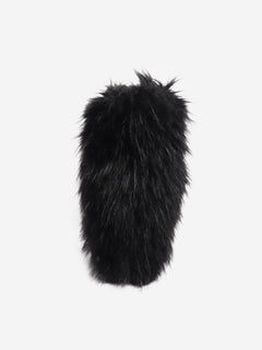 Black faux fur boots - size UK 9 Boots Celine 