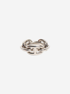 Silver Regate scarf 90 ring