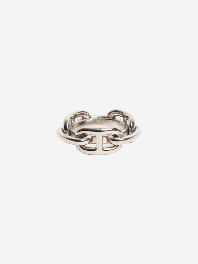 Silver Regate scarf 90 ring