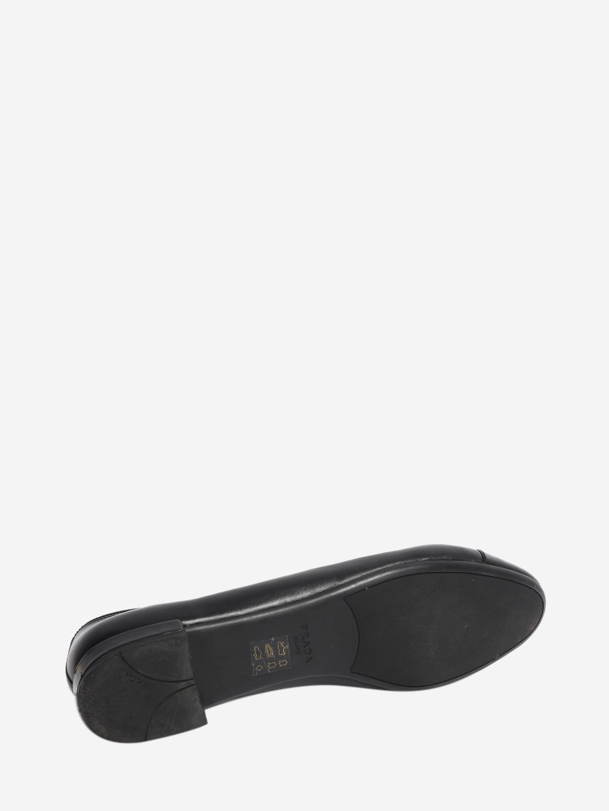 Black leather ballet flats - size EU 40 Flat Shoes Prada 