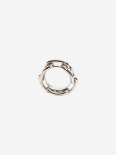 Silver Regate scarf 90 ring