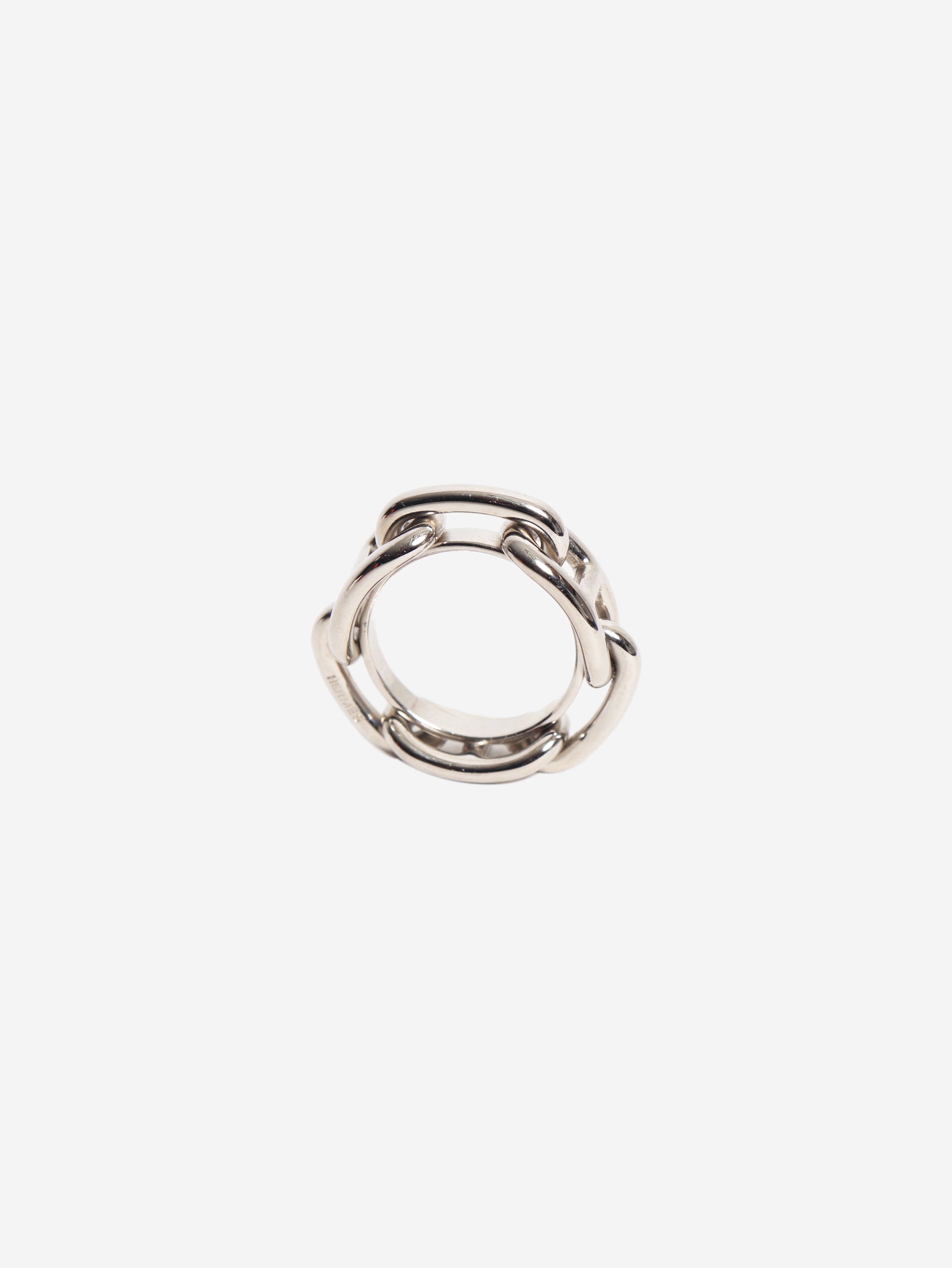 Silver Regate scarf 90 ring