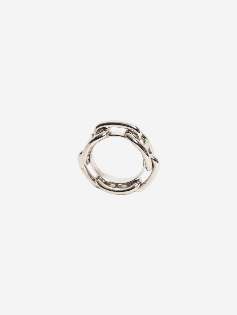 Silver Regate scarf 90 ring