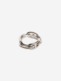 Silver Regate scarf 90 ring