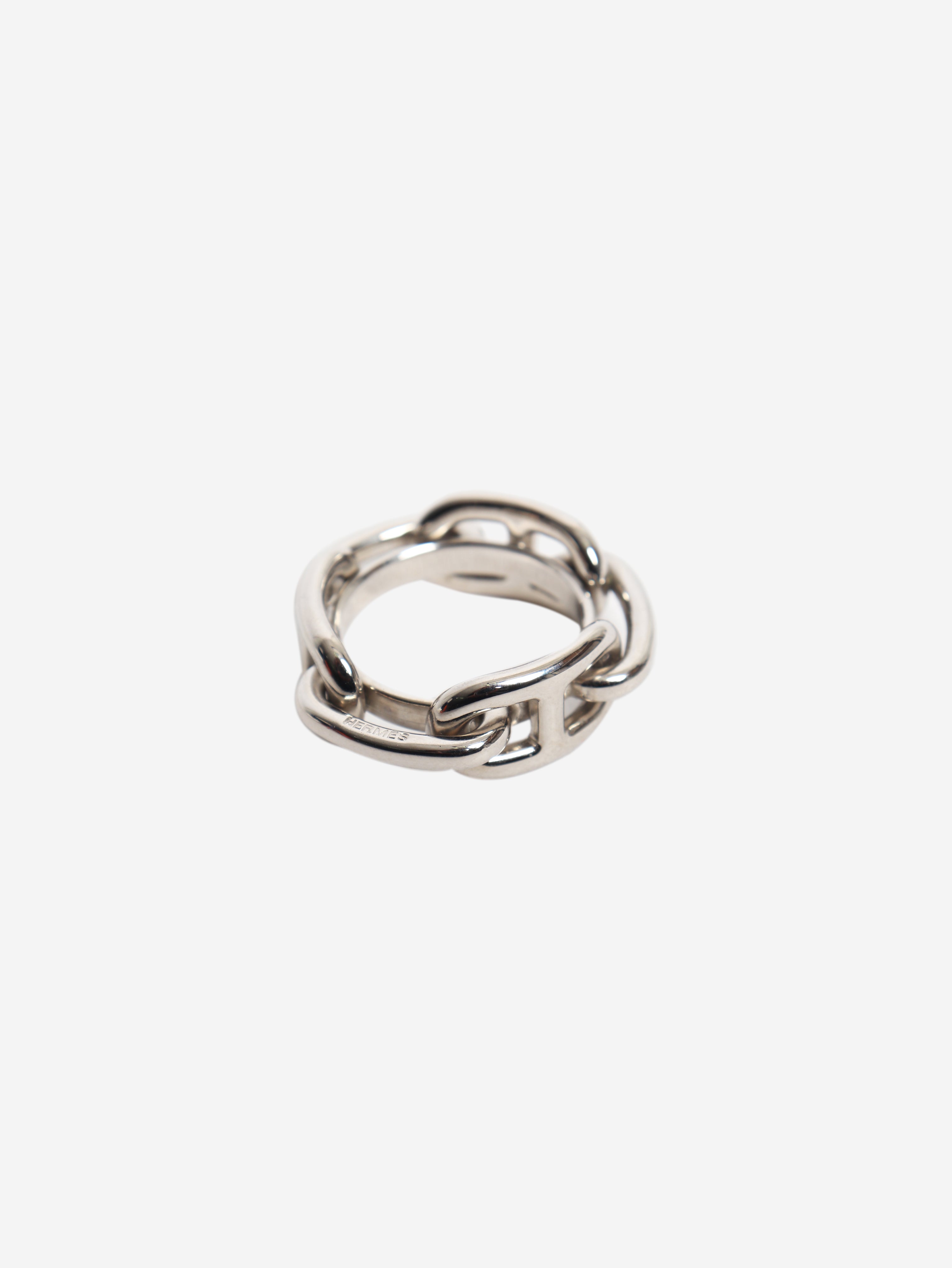 Silver Regate scarf 90 ring
