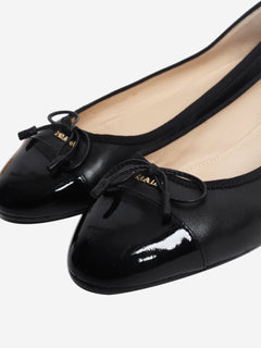 Black leather ballet flats - size EU 40 Flat Shoes Prada 