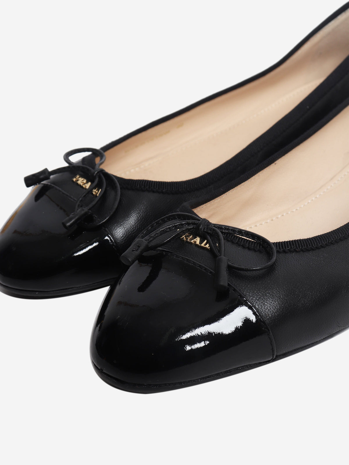 Black leather ballet flats - size EU 40 Flat Shoes Prada 