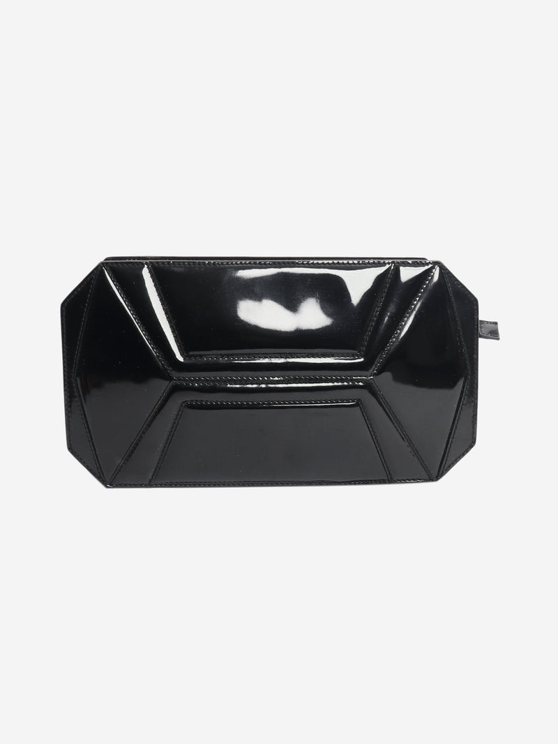 patent leather clutch