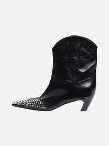 Khaite Black rhinestone ankle boots - size EU 38.5 (UK 5.5)