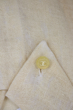 Cream blouse Tops Chanel 