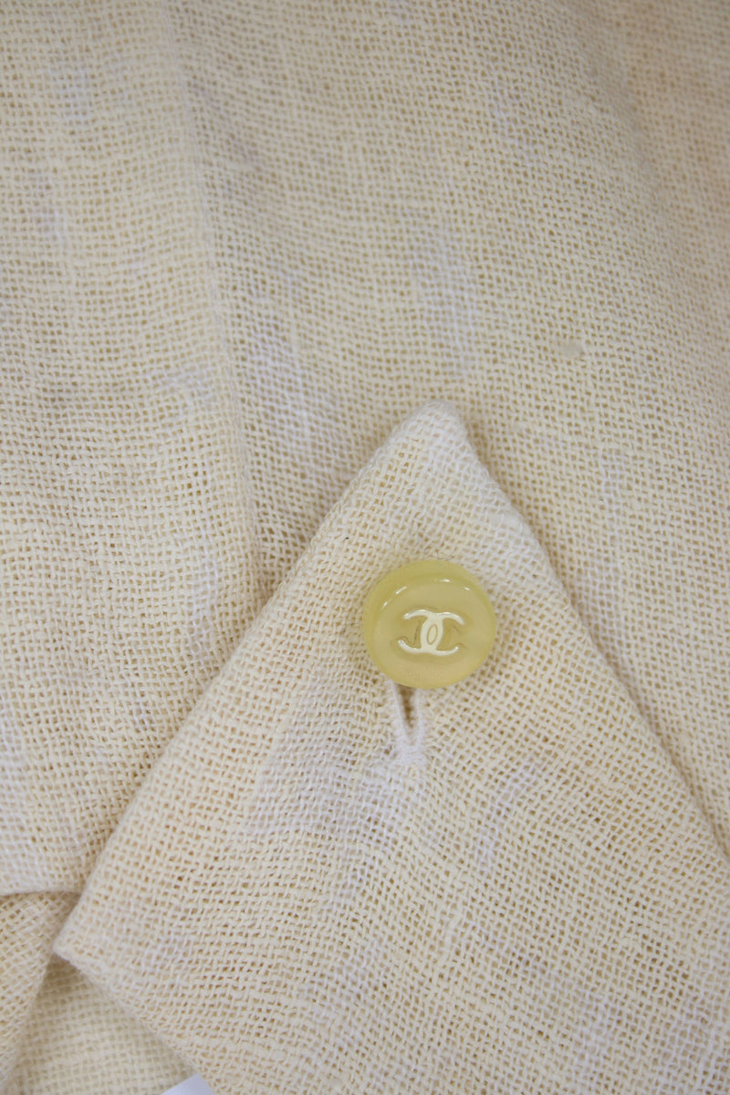 Cream blouse Tops Chanel 