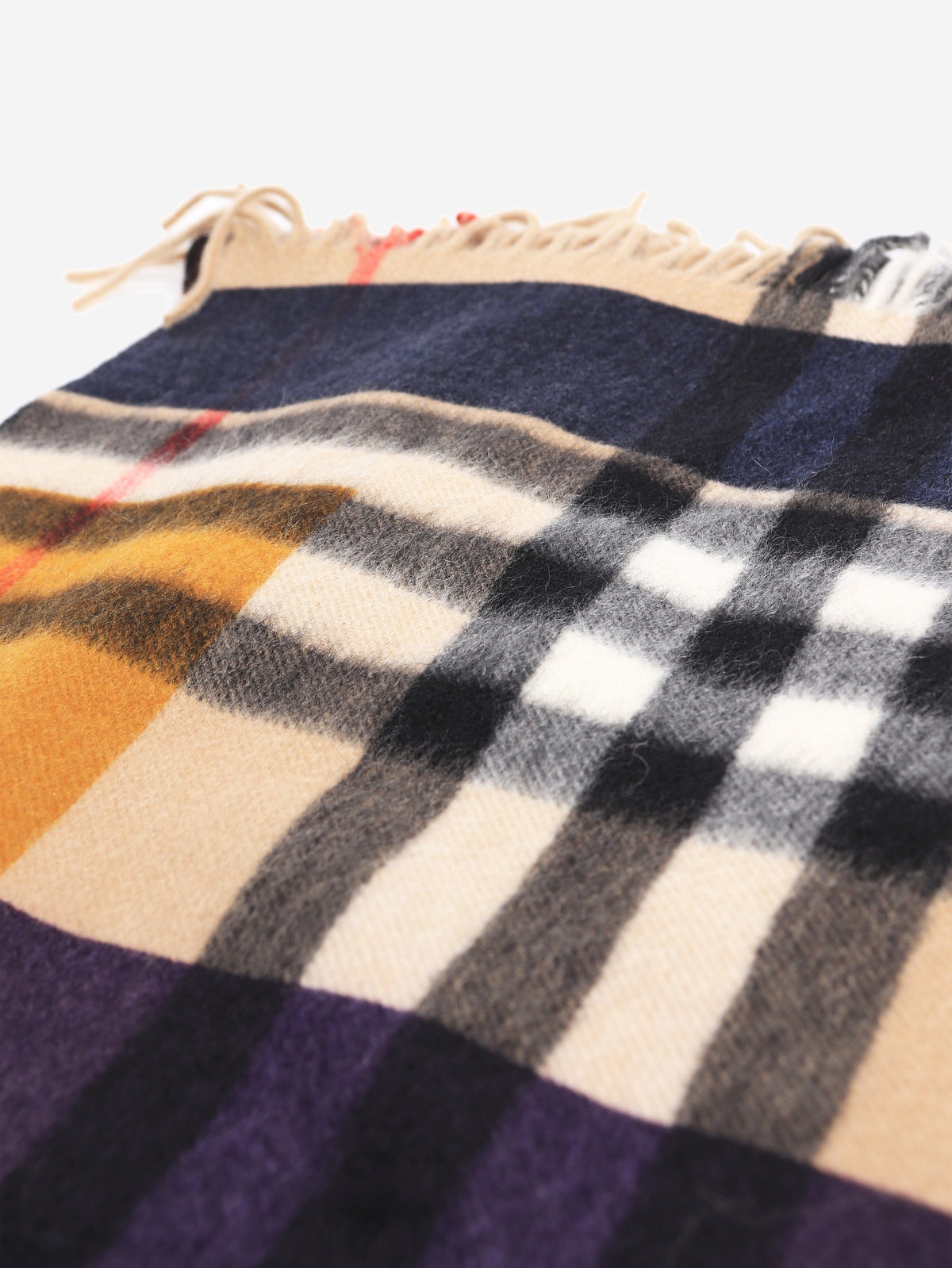 Brown cashmere classic plaid scarf Scarves Burberry 