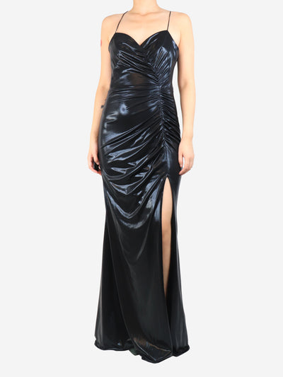 Black ruched maxi dress - size UK 10 Dresses Marchesa Notte 