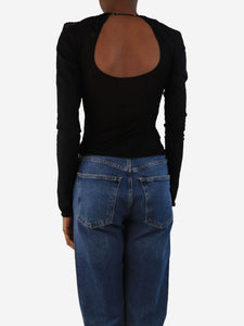 Nensi Dojaka Black sheer crop-top - size XS