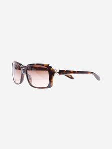 Tiffany & Co. Dark havana square frame sunglasses